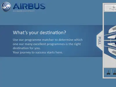 Screenshot of graduate careers path