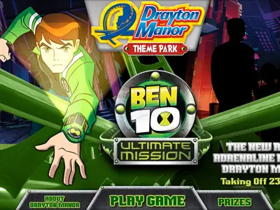 Screenshot of mini game website