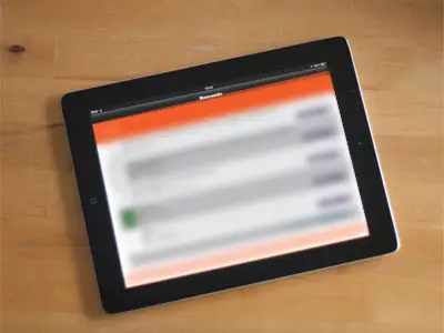 Screenshot of multilingual ipad app